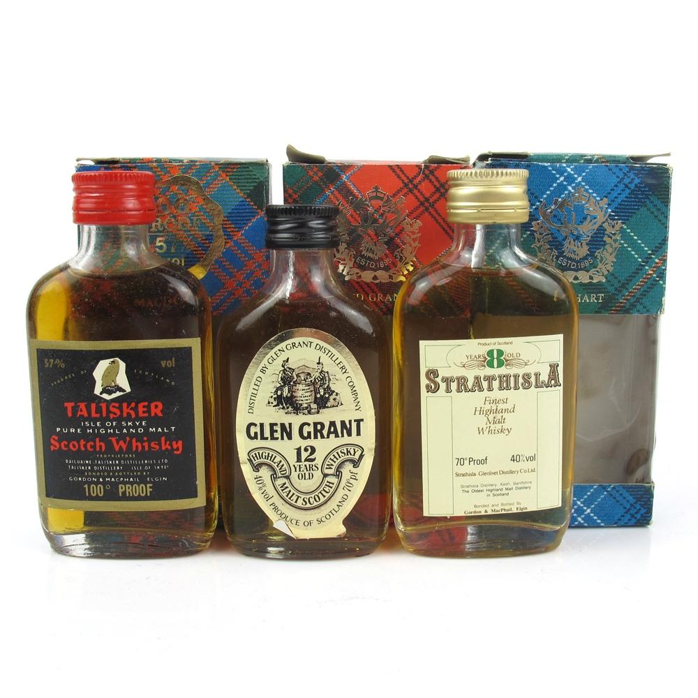 Gordon and MacPhail 1970s Miniature Selection 3 x 5cl Including Talisker 1970s