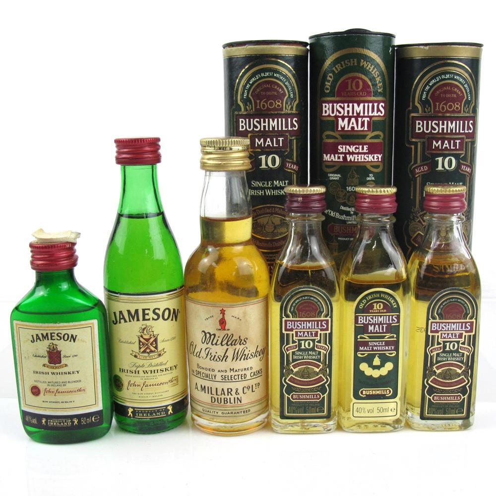 Miscellaneous Irish Whisky Miniature Selection 6 x 5cl