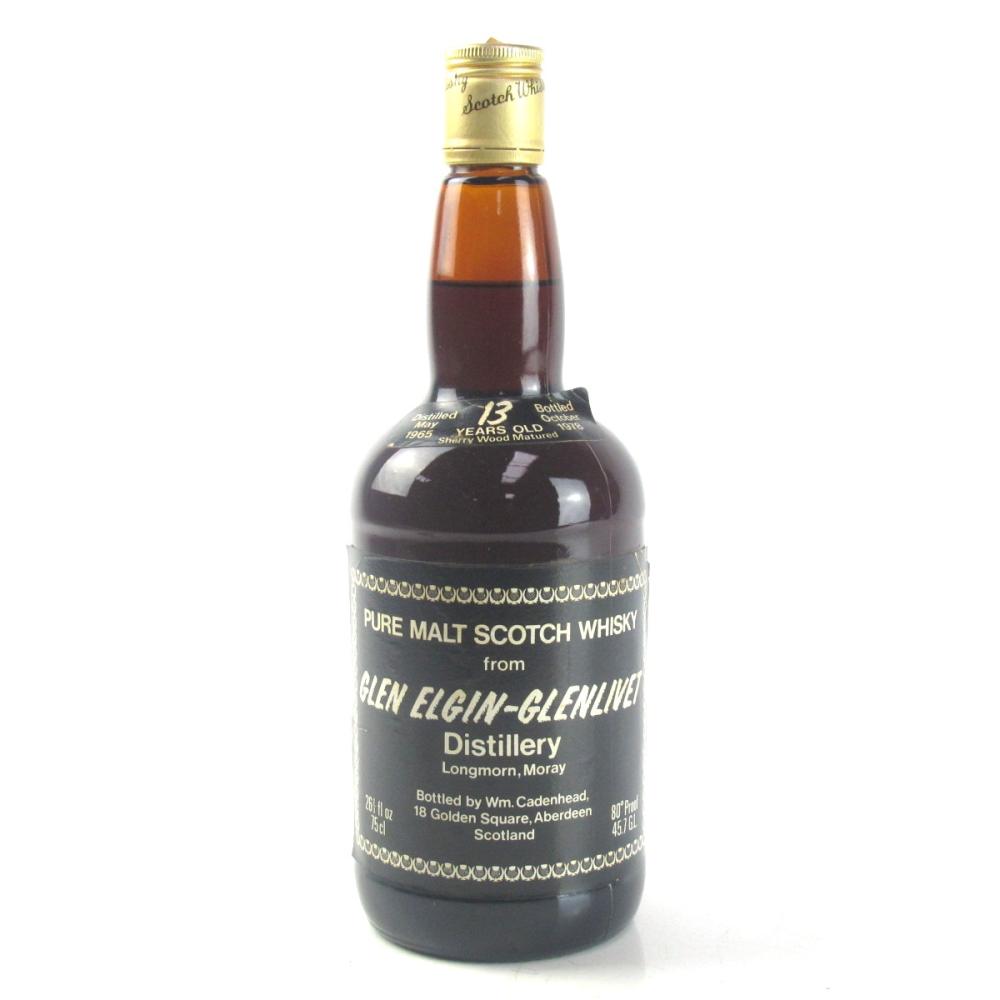 Glen Elgin - Glenlivet 1965 Cadenhead's 13 Year Old / Sherry Wood Matured