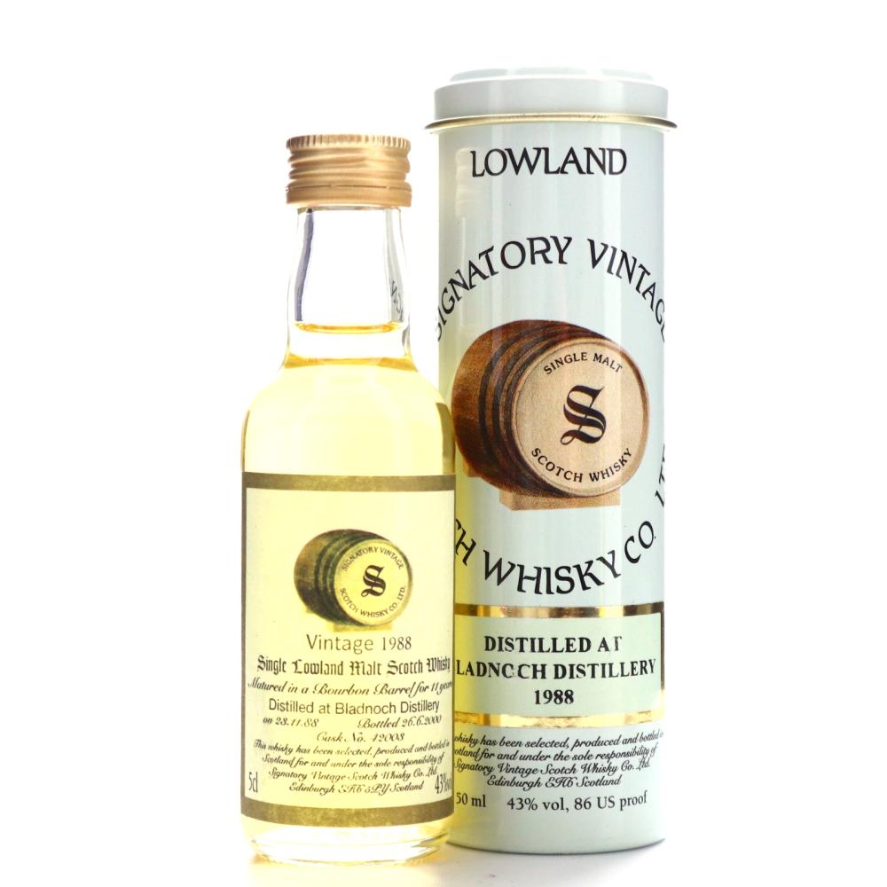Bladnoch 1988 Signatory Vintage 11 Year Old Miniature