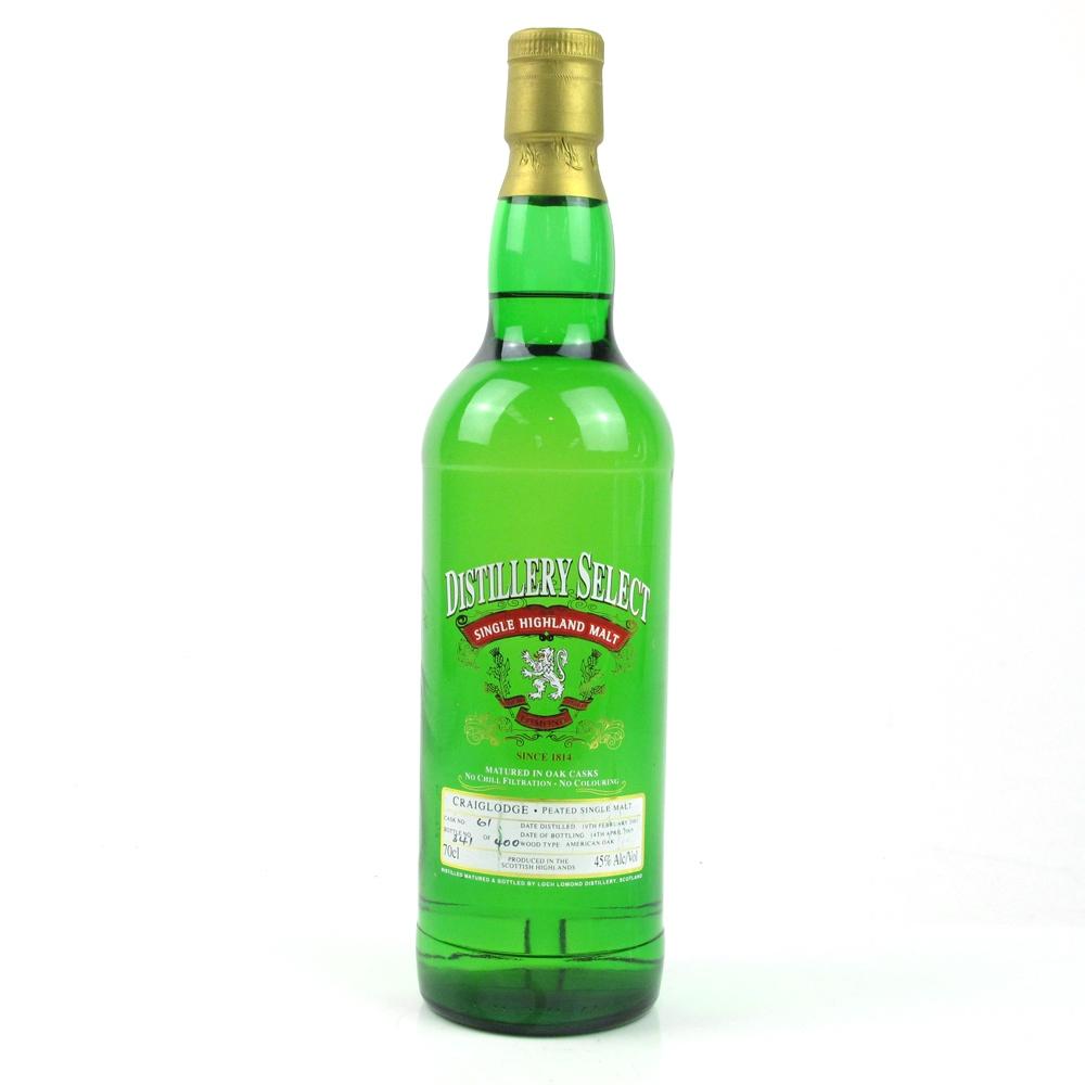 Craiglodge / Loch Lomond 2001 Single Cask Peated