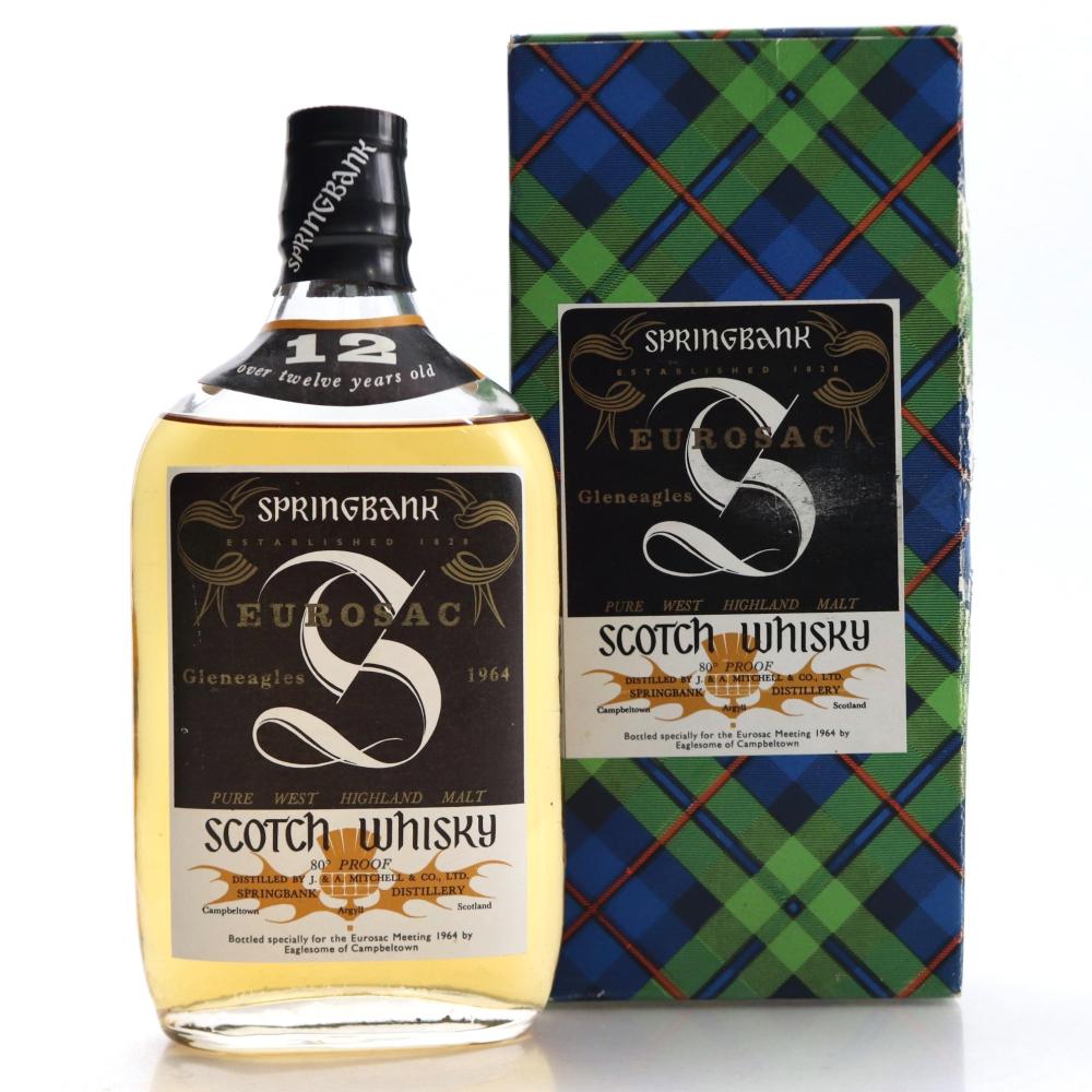 Springbank 12 Year Old Half Bottle 1960s / Eurosac Meeting 1964