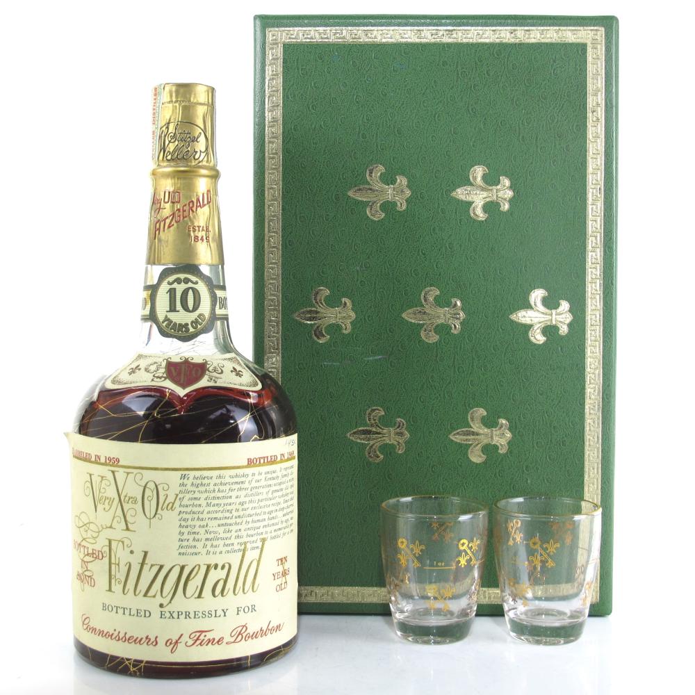 Old Fitzgerald Very X-tra Old 1959 10 Year Old Gift Pack / Stitzel Weller