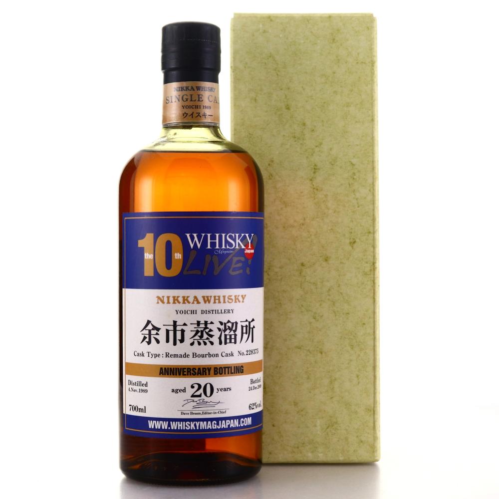 Yoichi 1989 Single Bourbon Cask #228375 20 Year Old / Whisky Live 10th Anniversary