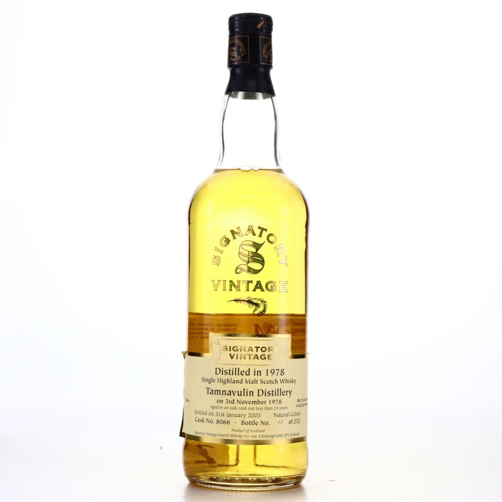 Tamnavulin 1978 Signatory Vintage 24 Year Old 75cl / US Import