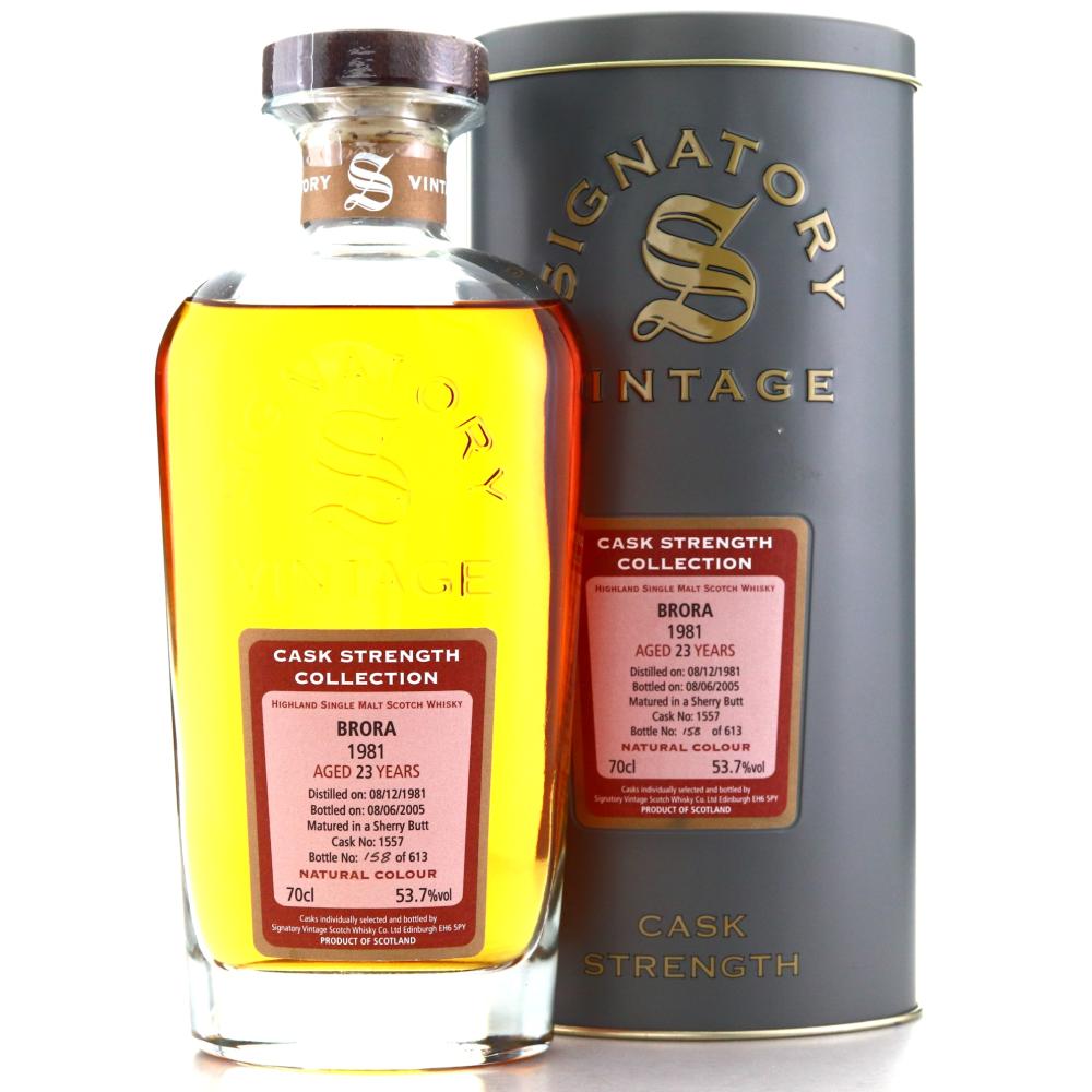 Brora 1981 Signatory Vintage 23 Year Old Cask Strength