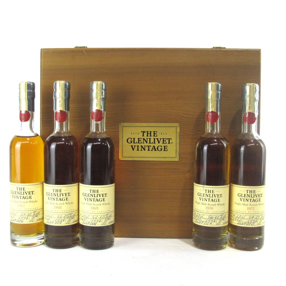 Glenlivet Vintage Collection 1967-1972 5 x 20cl