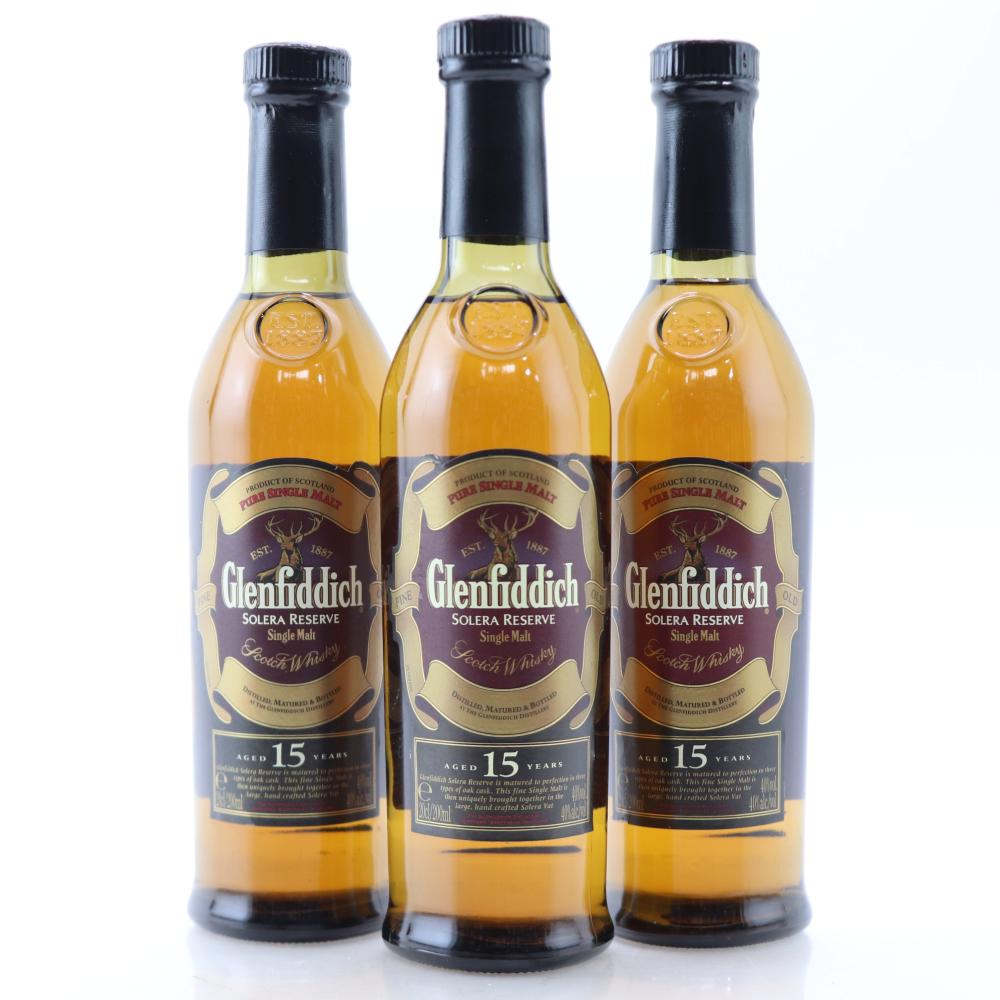 Glenfiddich 15 Year Old Solera Reserve 3 x 20cl