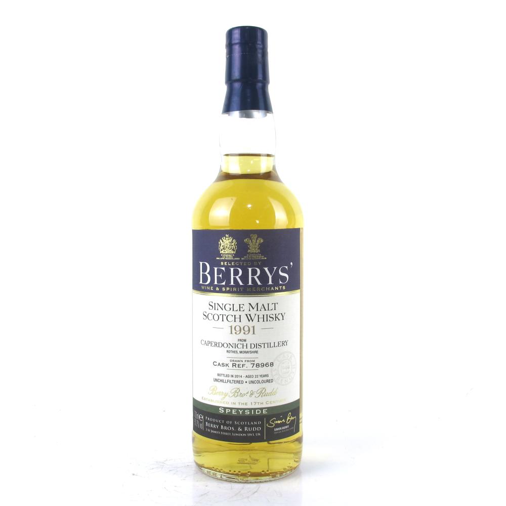 Caperdonich 1991 Berry Bro's and Rudd 22 Year Old