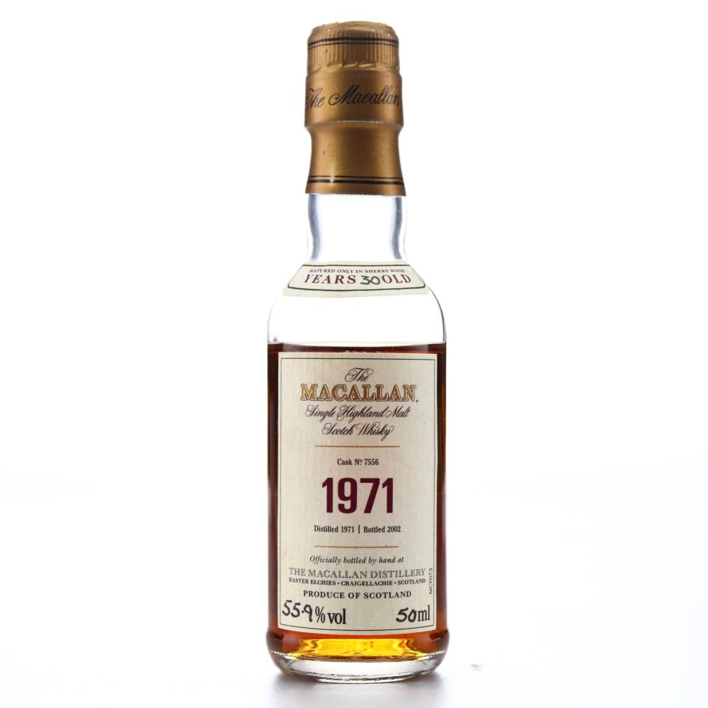 Macallan 1971 Fine and Rare 30 Year Old #7556 Miniature 