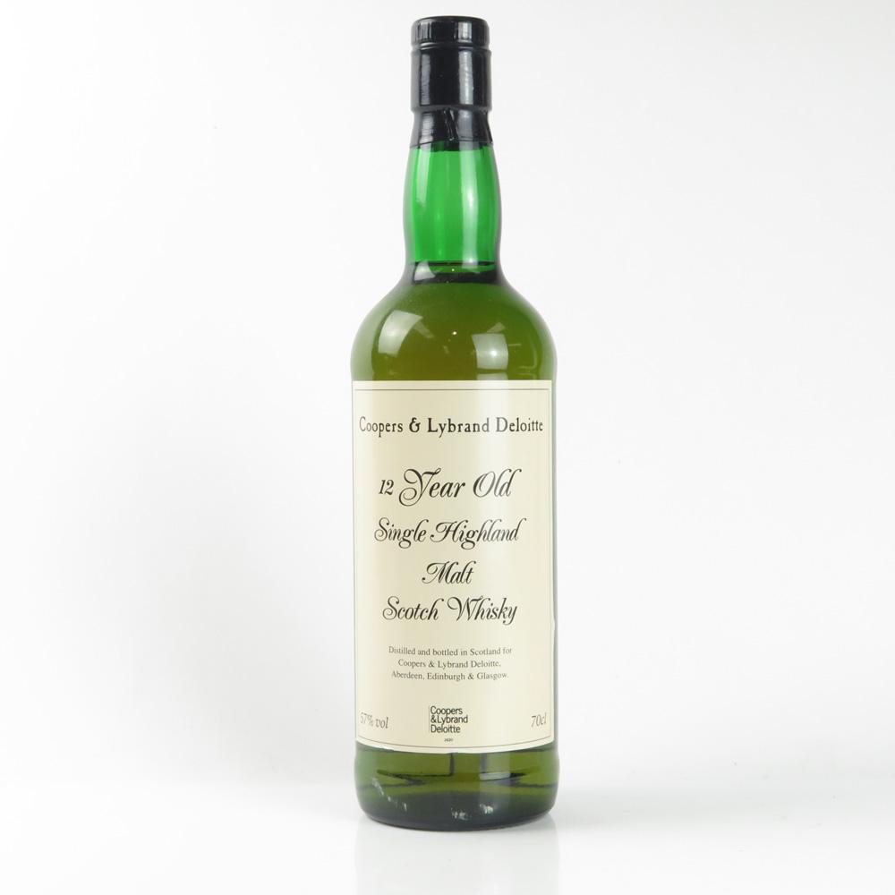 Coopers and Lybrand Deloitte 12 Year Old Single Highland Malt