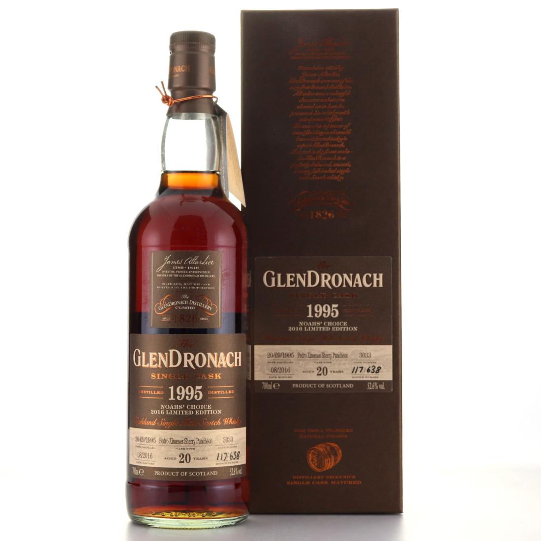 Glendronach 1995 Single PX Cask 20 Year Old #3033 / Noahs' Choice