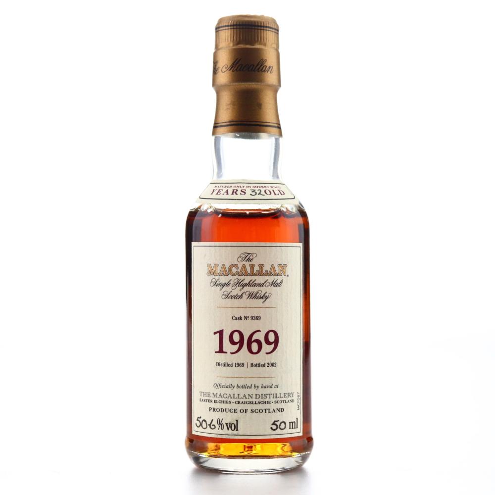 Macallan 1969 Fine and Rare 32 Year Old #9369 Miniature 
