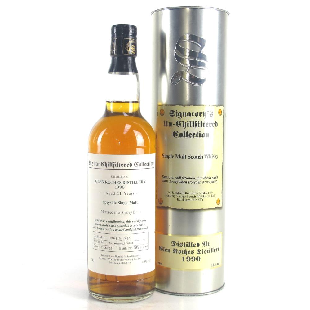 Glenrothes 1990 Signatory Vintage 11 Year Old