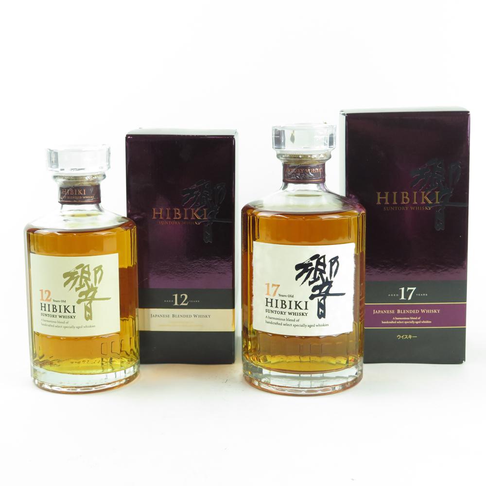 Hibiki 17 Year Old and Hibiki 12 Year Old / 1 x 70cl and 1 x 50cl