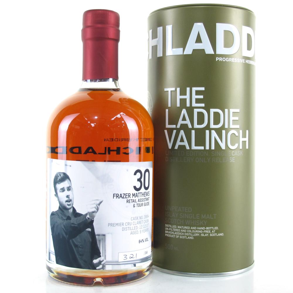 Bruichladdich 2007 Frazer Matthews Valinch 9 Year Old / Premier Cru Claret Cask