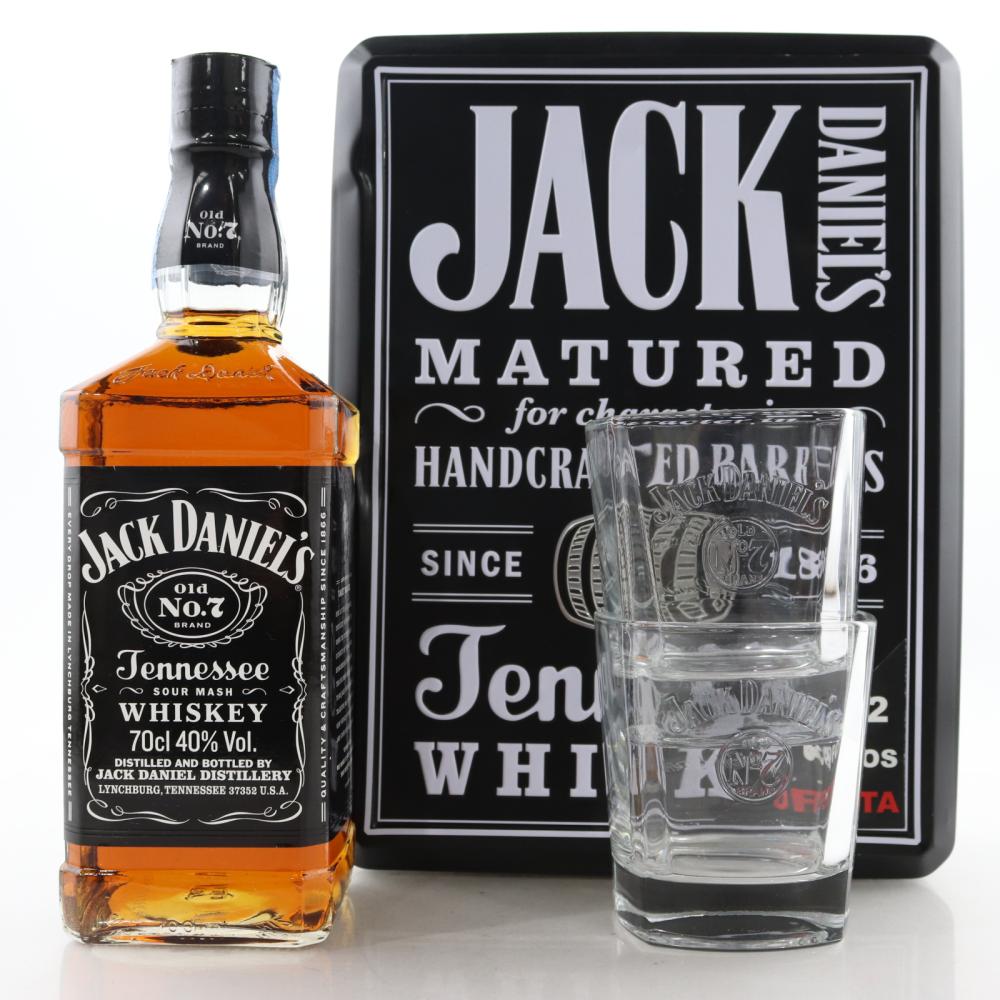 Jack Daniel's Old No.7 Gift Set / including 2 x Glasses
