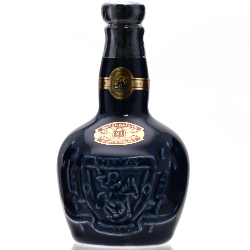 Chivas Regal 21 Year Old Royal Salute Miniature Flagon