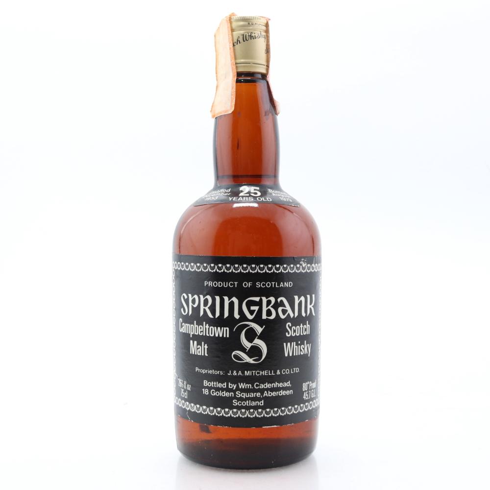Springbank 1953 Cadenhead's 25 Year Old