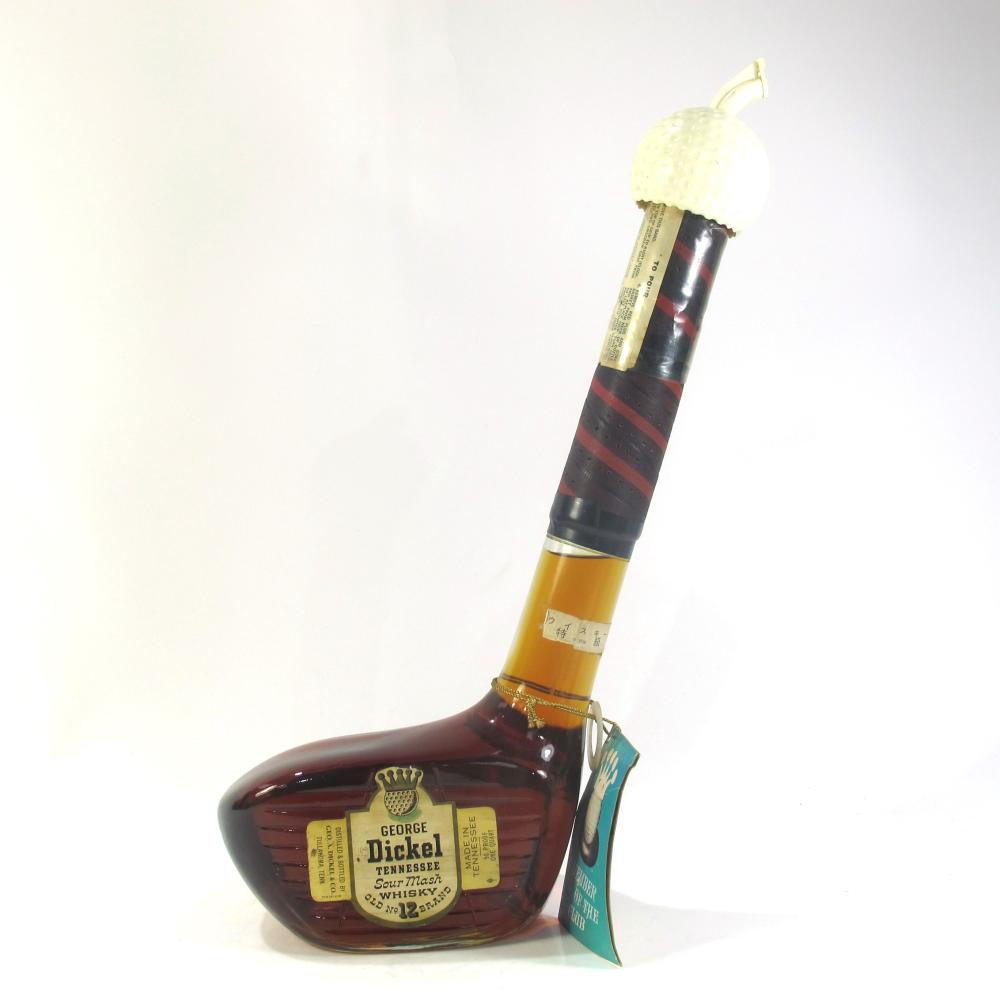 George Dickel Old No.12 Brand Golf Club Bottle 1 Quart 1960s