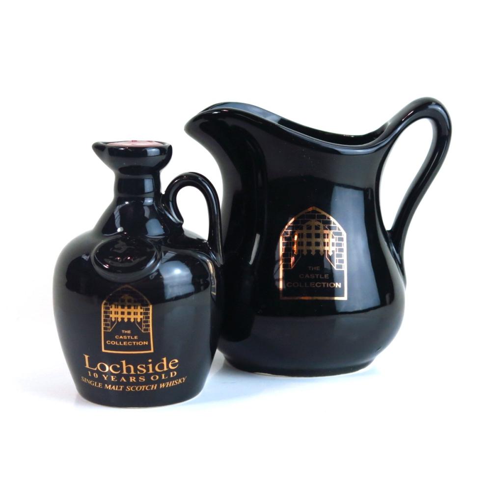 Lochside 10 Year Old Castle Collection Decanter 20cl 1980s / Including Jug