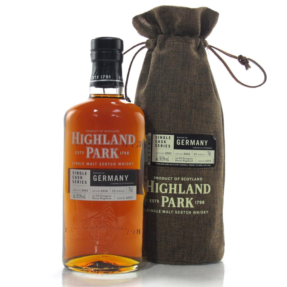 Highland Park 2002 Single Cask 13 Year Old #6353 / Germany Exclusive