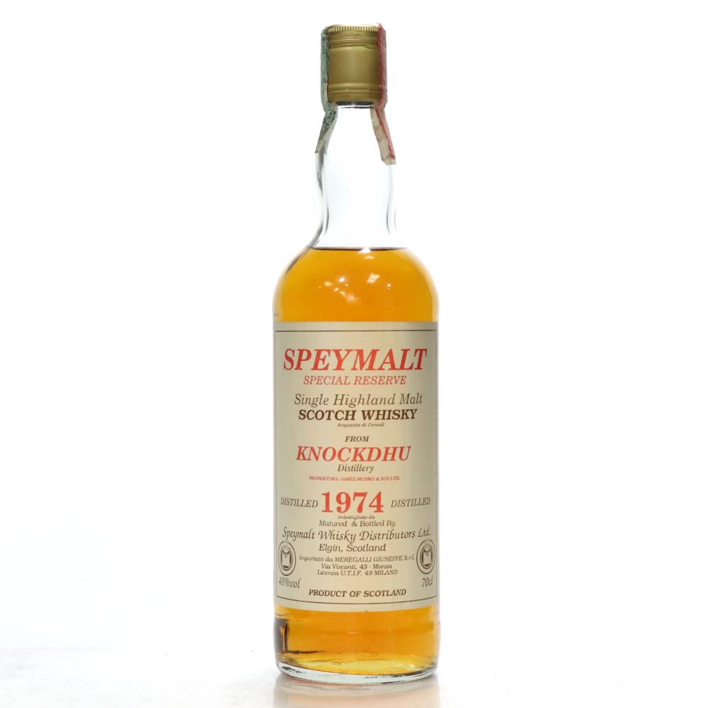 Knockdhu 1974 Gordon and MacPhail Speymalt / Meregalli Import