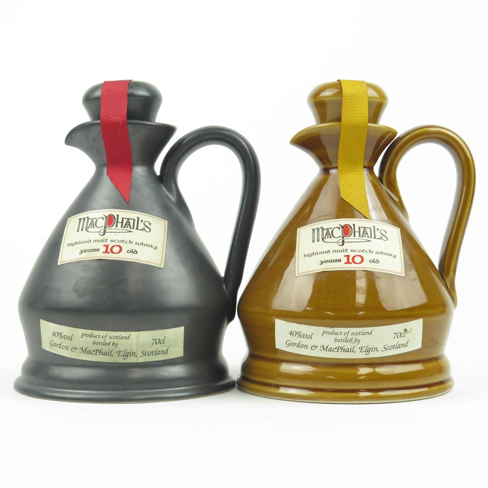 Macphail's 10 Year Old Highland Malt Decanter x 2