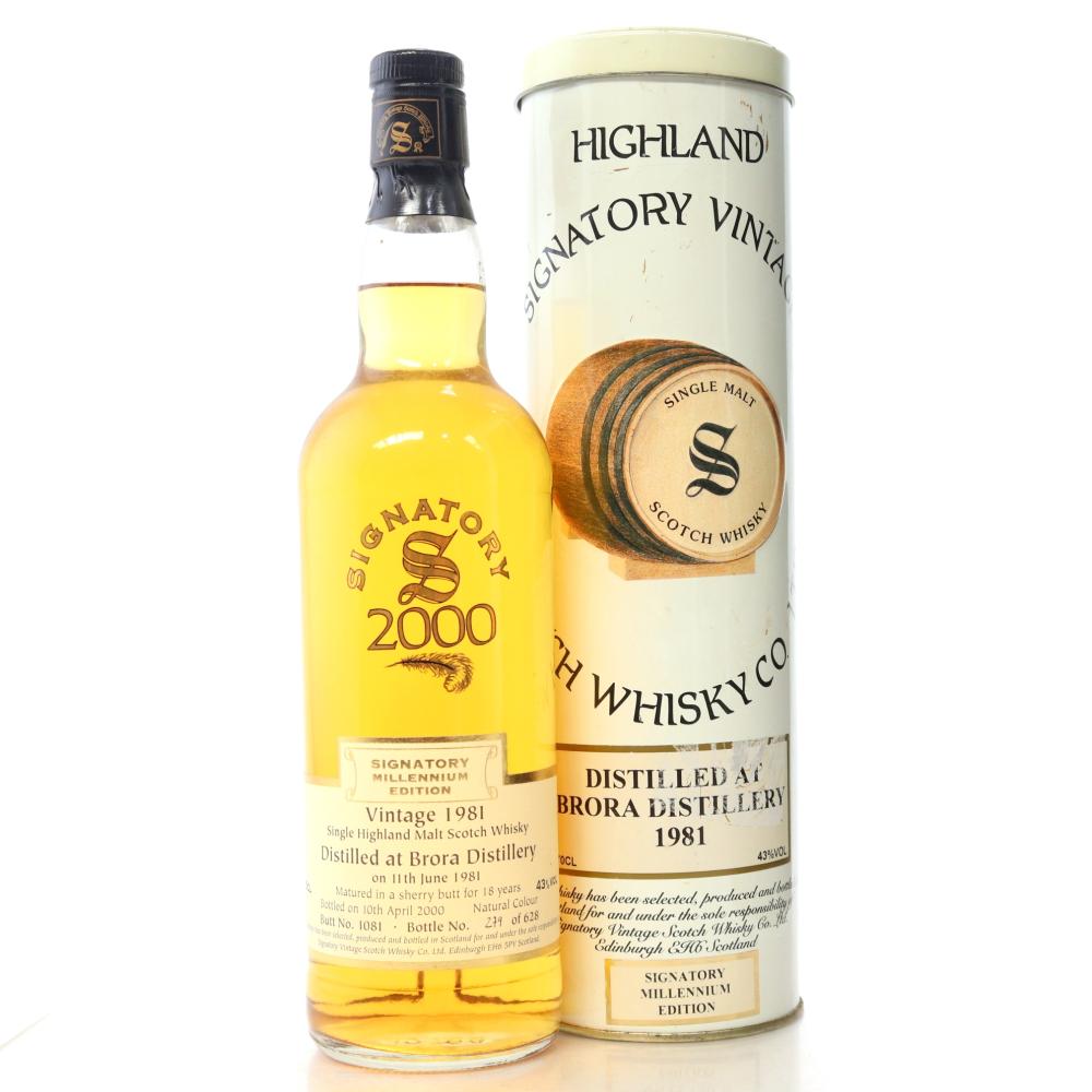 Brora 1981 Signatory Vintage 18 Year Old / Millennium Edition