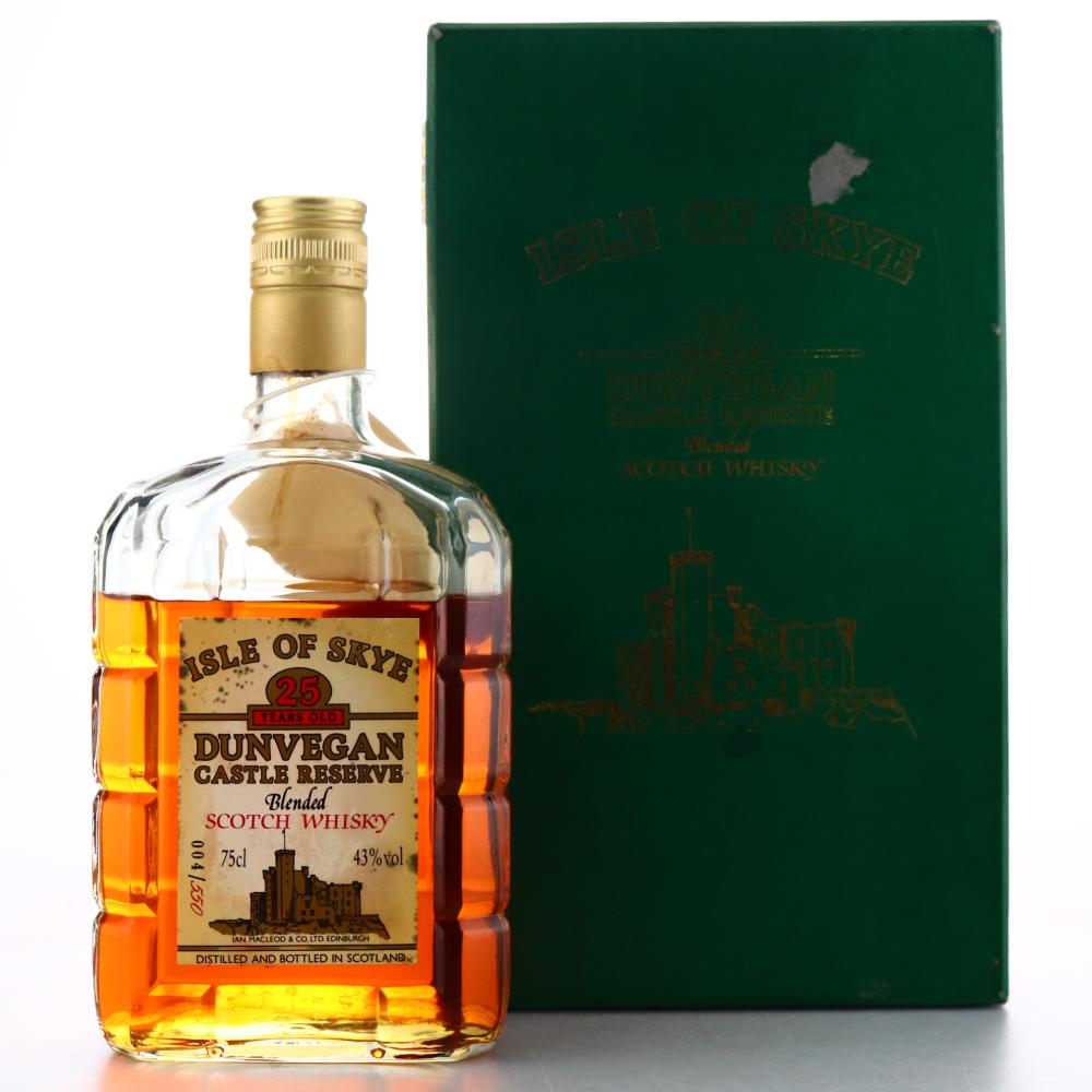 Isle of Skye Dunvegan Castle Reserve 25 Year Old / Low Fill Level