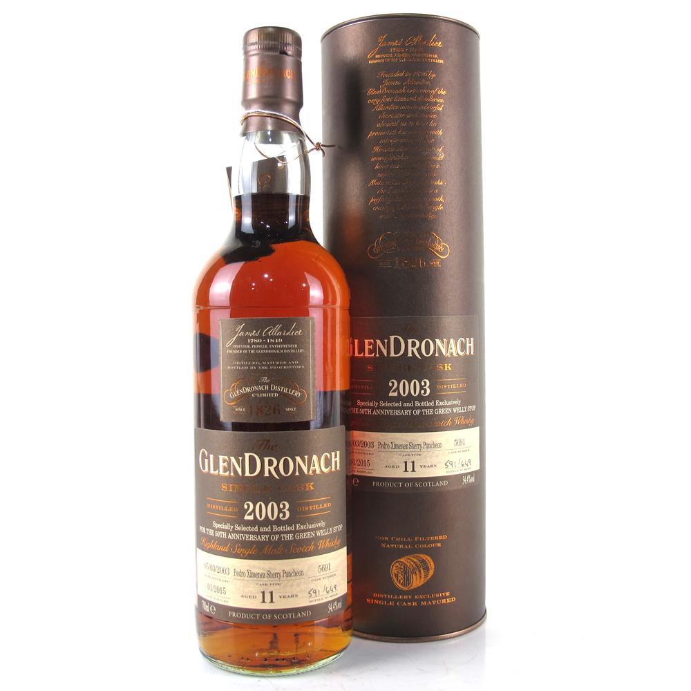 Glendronach 2003 Single Cask 11 Year Old #5691 / 50th Anniversary of the Green Welly Stop