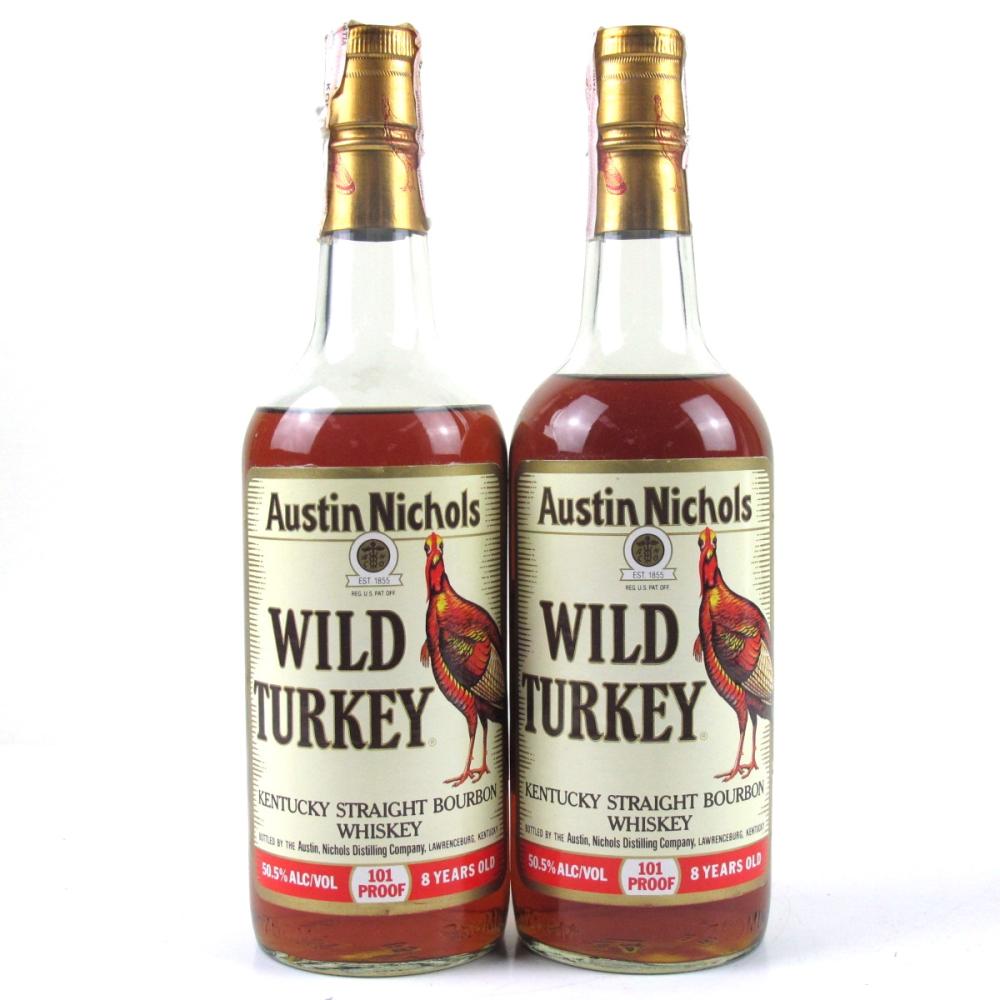 Wild Turkey 101 Proof 8 Year Old Circa 1980s 2 x 75cl