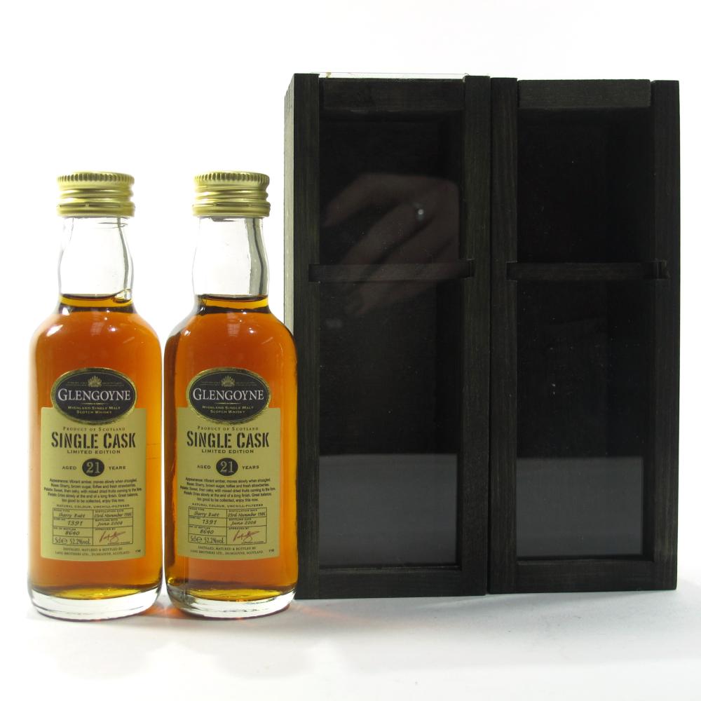 Glengoyne 1986 Single Cask 21 Year Old Miniature 2 x 5cl
