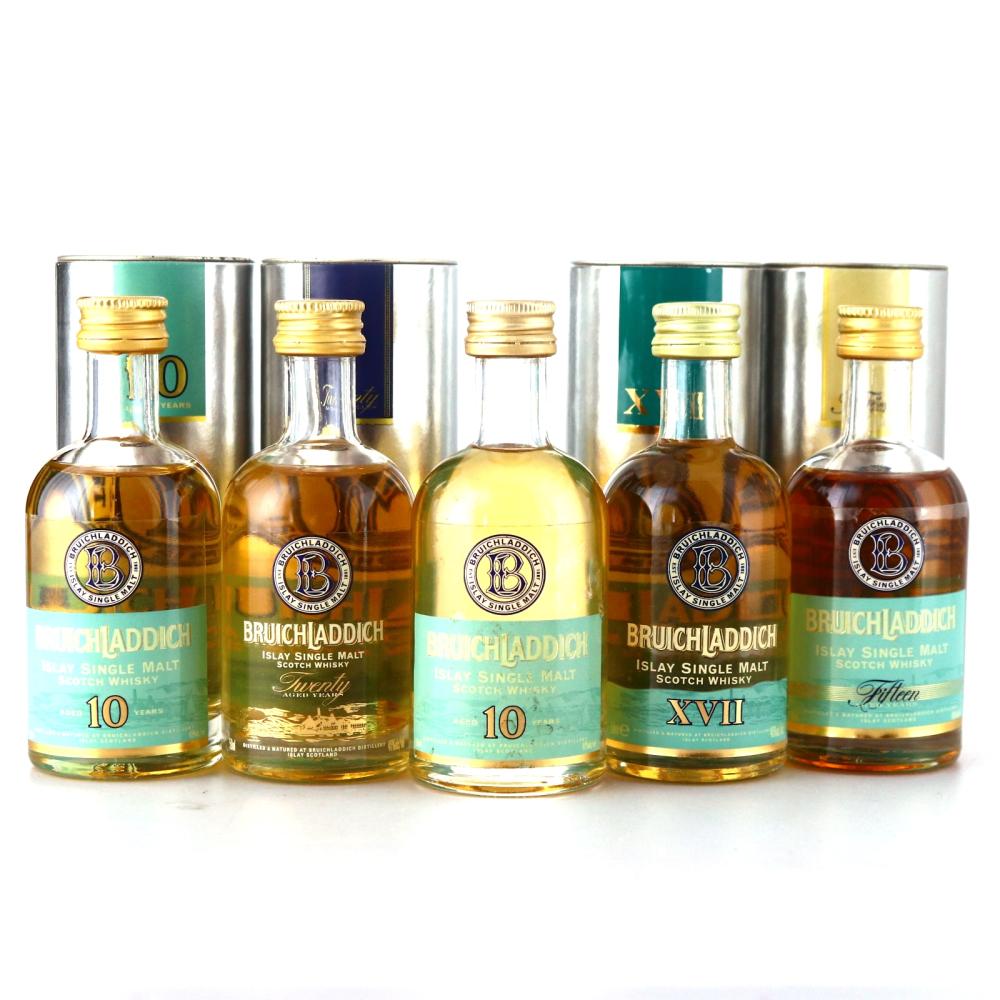 Bruichladdich Miniatures x 5 / including 20 Year Old
