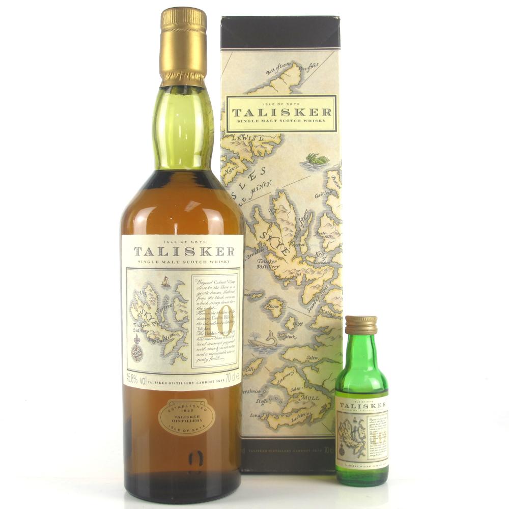 Talisker 10 Year Old Map Label / Including Matching Miniature