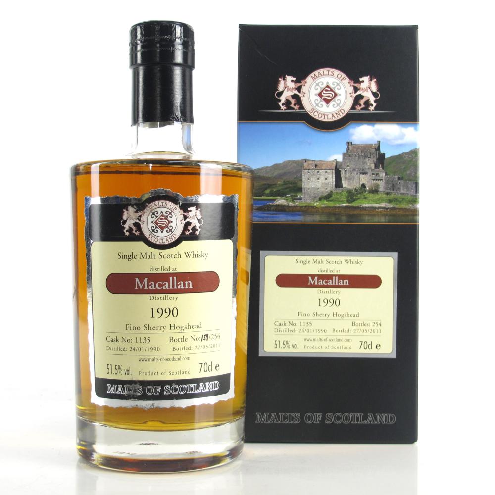 Macallan 1990 Malts of Scotland 21 Year Old