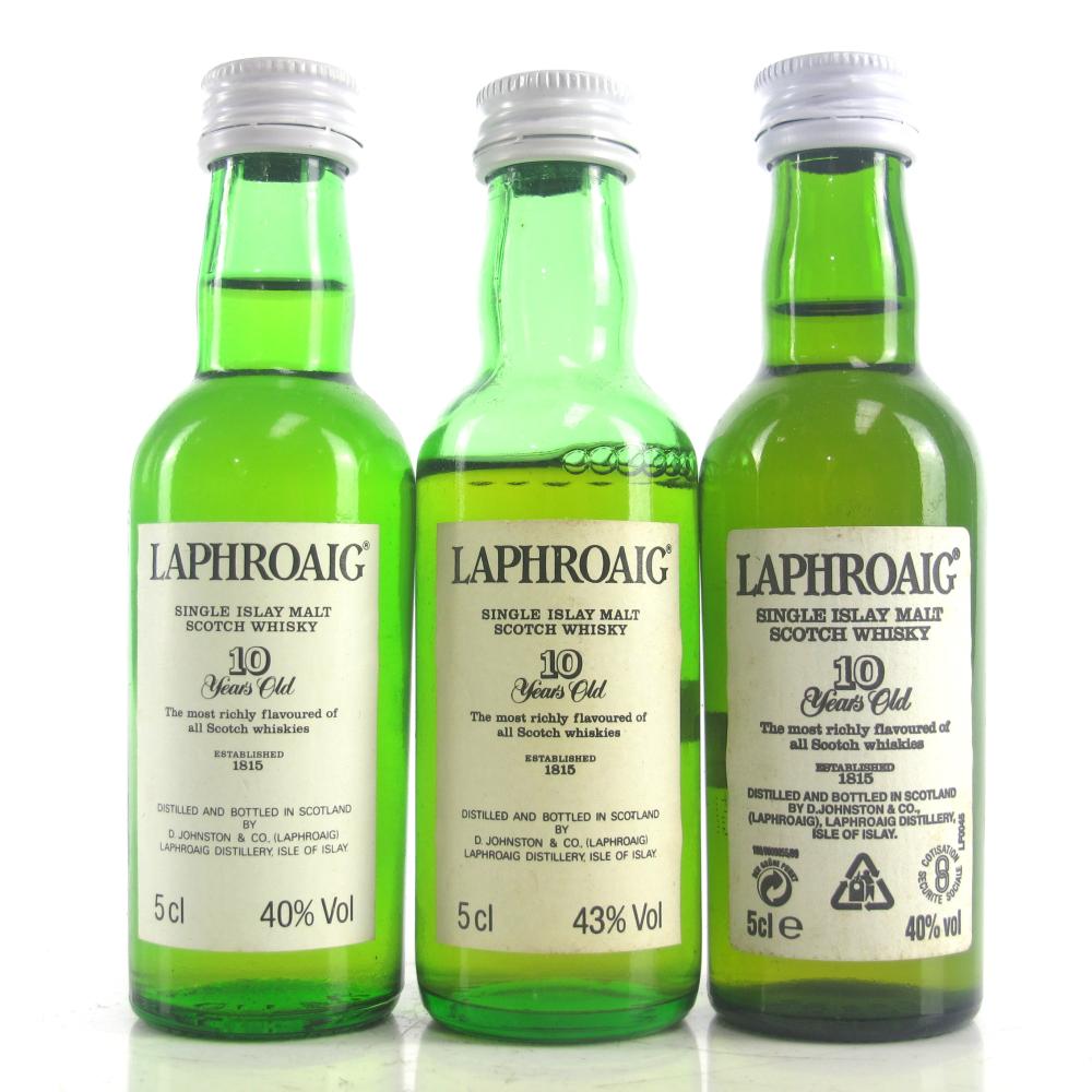 Laphroaig 10 Year Old Miniatures 3 x 5cl