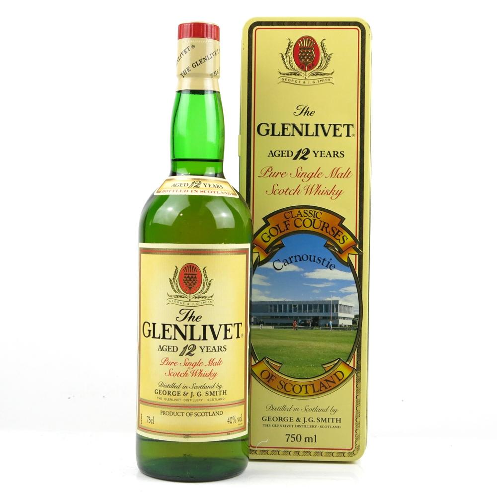 Glenlivet 12 Year Old 1980s / Carnoustie Golf Course Tin