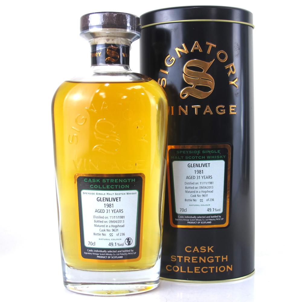 Glenlivet 1981 Signatory Vintage 31 Year Old