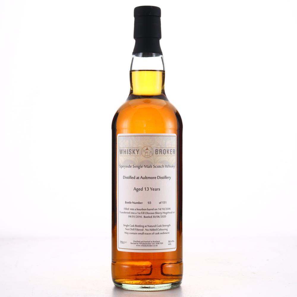 Aultmore 2006 Whisky Broker 13 Year Old