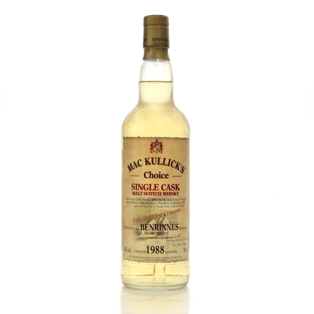 Benrinnes 1988 MacKullick's Choice