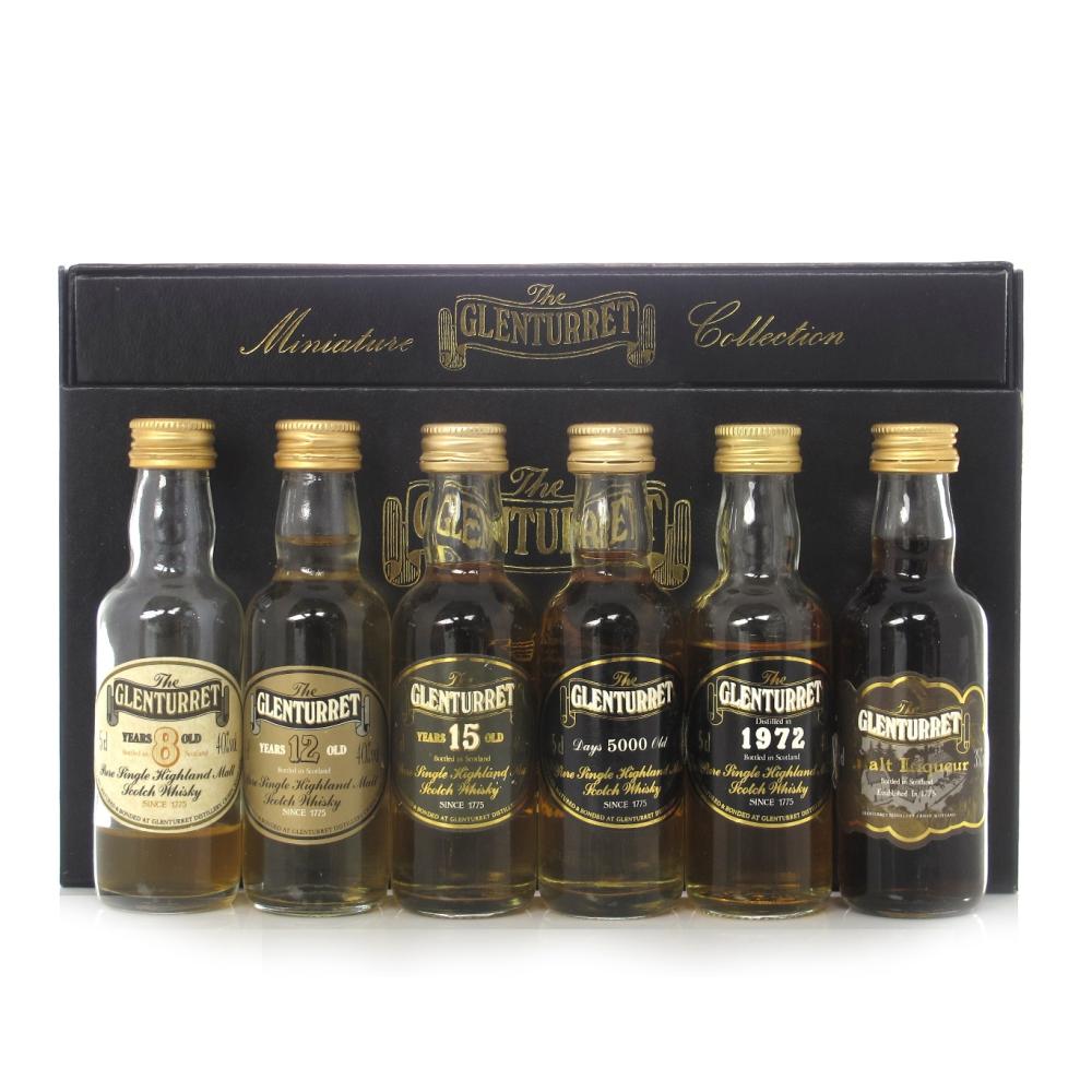 Glenturret Miniature Collection 6 x 5cl / including 1972 Vintage