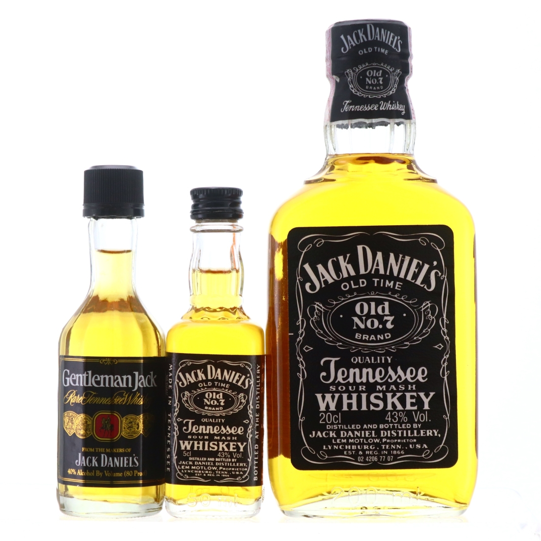Jack Daniel's Old No.7 & Gentleman Jack 20cl & 2 x 5cl