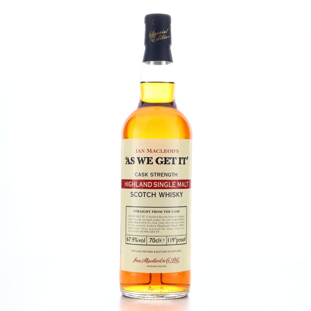 As We Get It Cask Strength Highland Single Malt / 67.9%