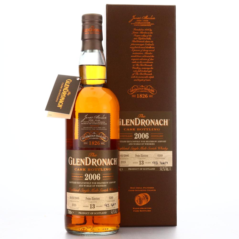 Glendronach 2006 Single PX Cask 13 Year Old #6189 / Heathrow