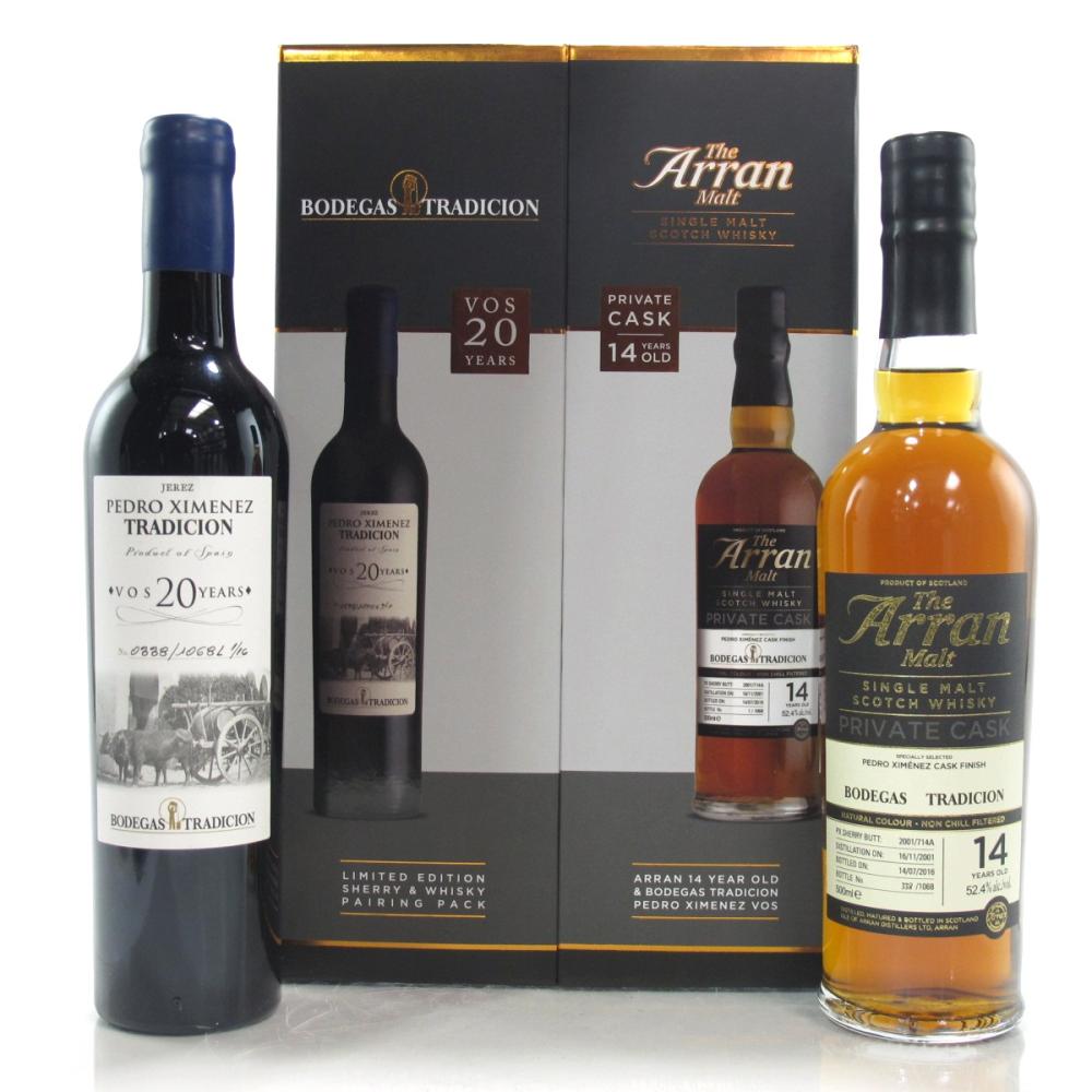 Arran 2001 Private Cask 14 Year Old / Bodegas Tradicion Sherry and Whisky Pairing 2 x 50cl