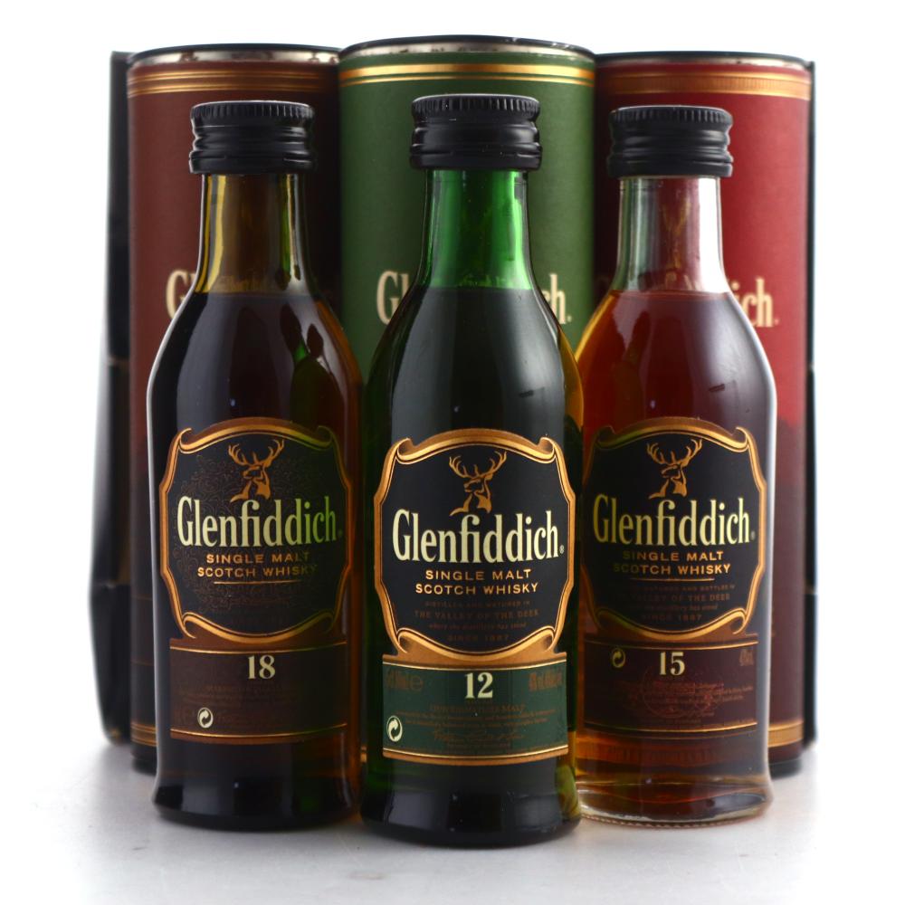Glenfiddich Miniature Gift Pack x 3