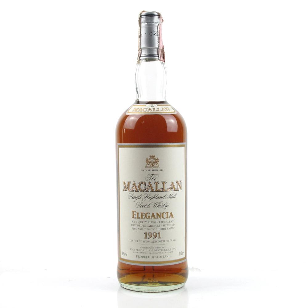 Macallan 1991 Elegancia 1 Litre / Italian Import