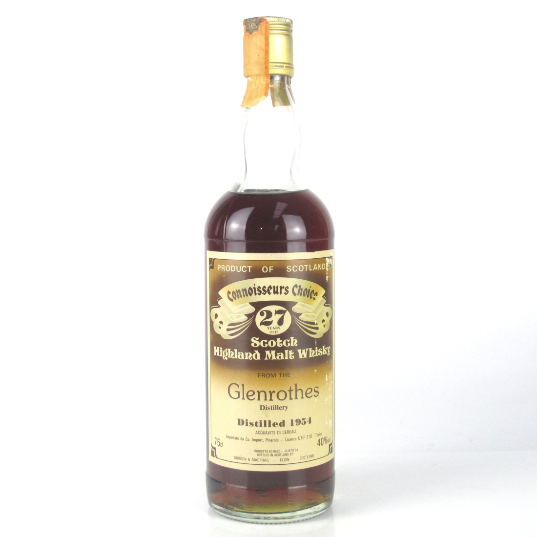 Glenrothes 1954 Gordon and MacPhail 27 Year Old / Pinerolo Import