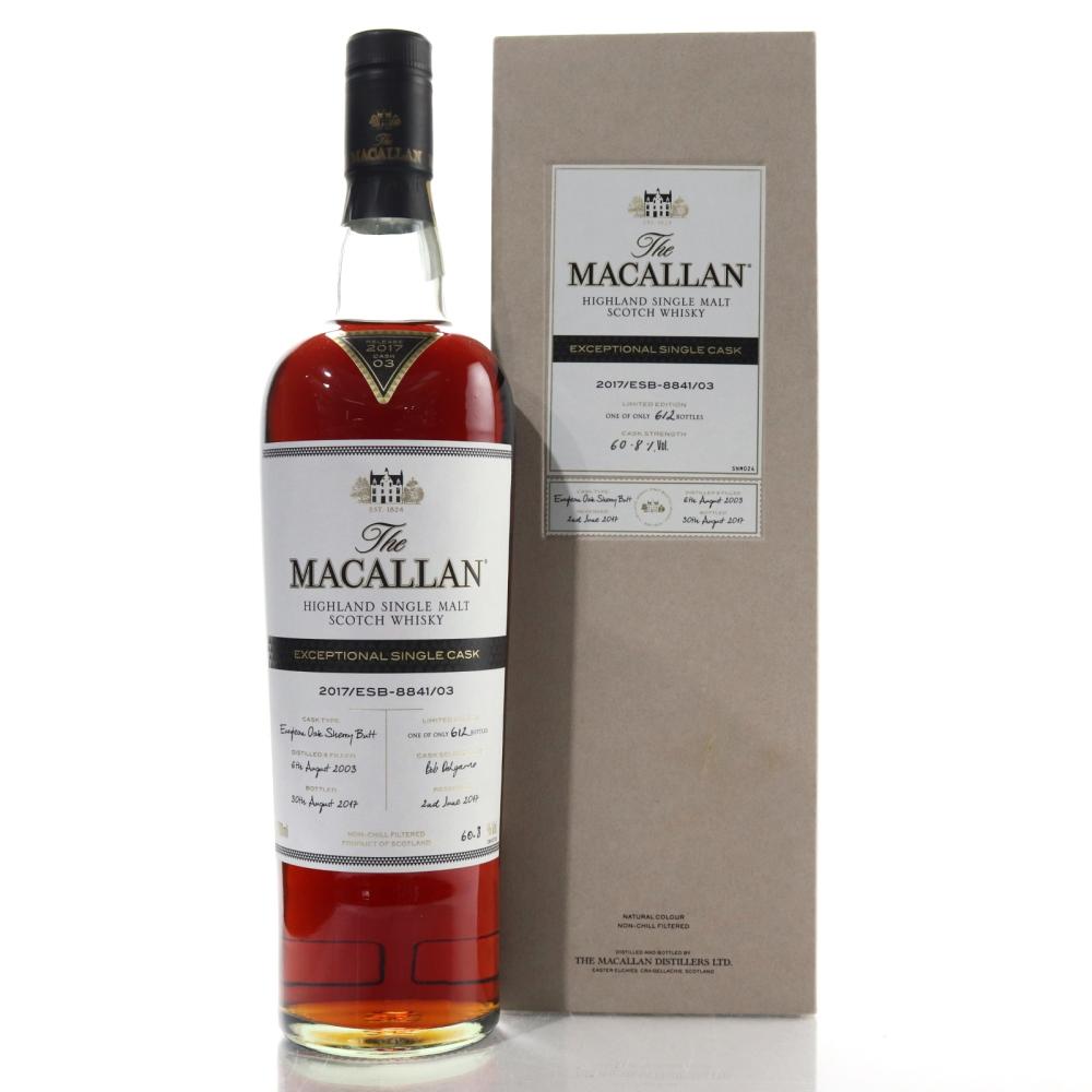 Macallan 2003 Exceptional Cask #8841-03